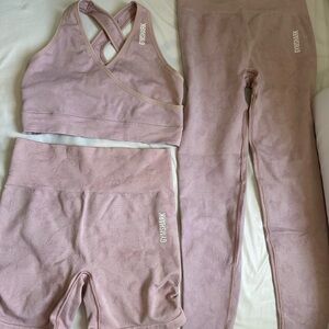 Gymshark Blush Activewear Trio